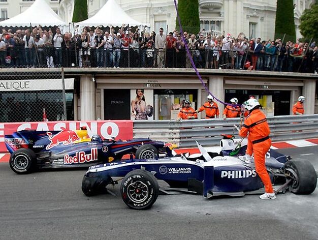 Rubens Barrichello (Williams) no termin&oacute; la carrera de M&oacute;naco.

Foto: EFE