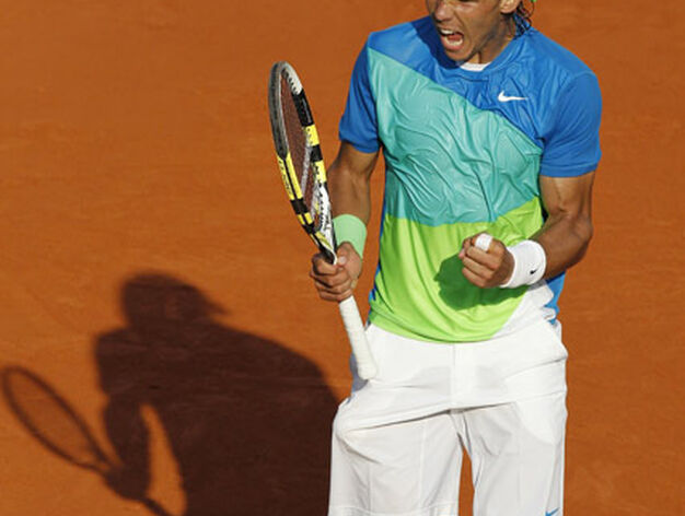 Un momento del partido de semifinal entre el espa&ntilde;ol Rafa Nadal y el austriaco Jurgen Melzer.

Foto: Agencia