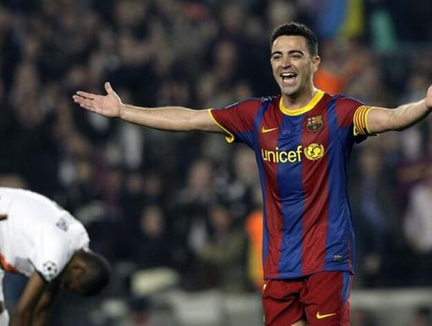 El Barcelona golea al Shakhtar en la ida de los cuartos de final de la 'Champions'. / Reuters