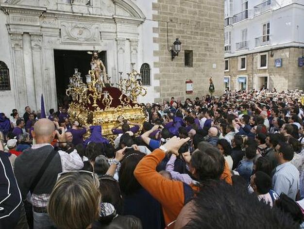Salida procesional de Humildad y Paciencia de la parroquia de San Agust&iacute;n. 

Foto: Joaquin Pino