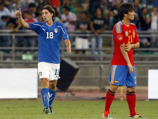 La selecci&oacute;n espa&ntilde;ola cay&oacute; 2-1 frente a Italia en el amistoso jugado en Bari.

Foto: Reuters