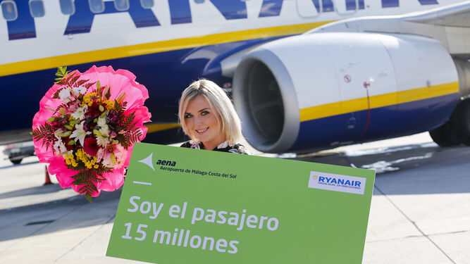 La pasajera 15 millones del aeropuerto de Málaga
