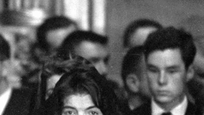 Jackie Kennedy en el entierro de su marido, el 22 de noviembre de 1963.