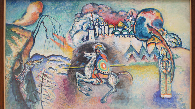'San Jorge y el dragón'(1936), de Kandinsky, llegará al Museo Ruso de Málaga.