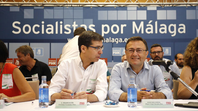 Un momento del congreso provincial del PSOE en Málaga