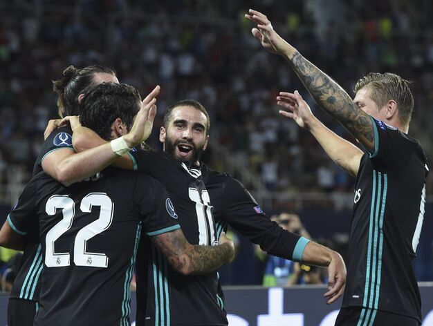 Las im&aacute;genes de la Supercopa de Europa entre el Real Madrid y el Manchester United
