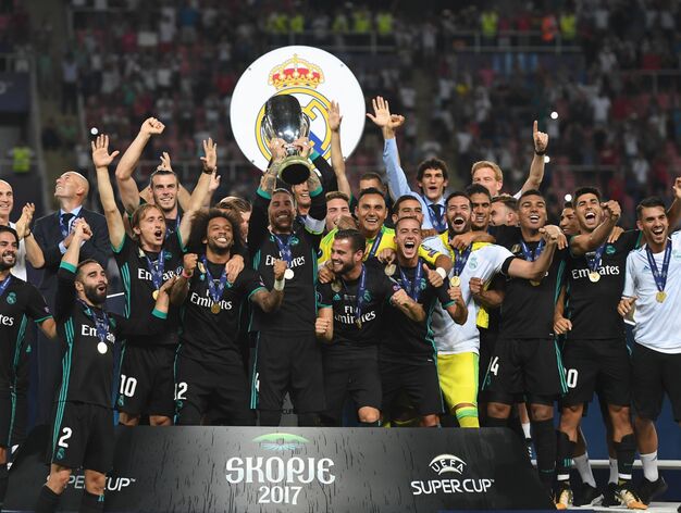 Las im&aacute;genes de la Supercopa de Europa entre el Real Madrid y el Manchester United