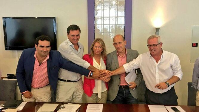 PP y OSP firman el nuevo acuerdo para gobernar en Marbella