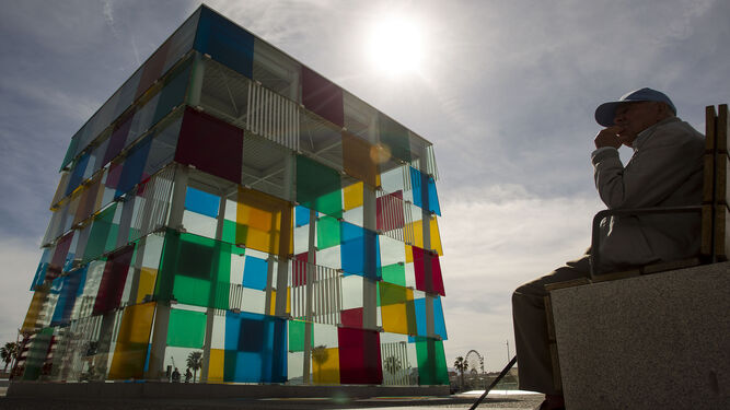 El Cubo del Puerto, emblema del Centro Pompidou Málaga.