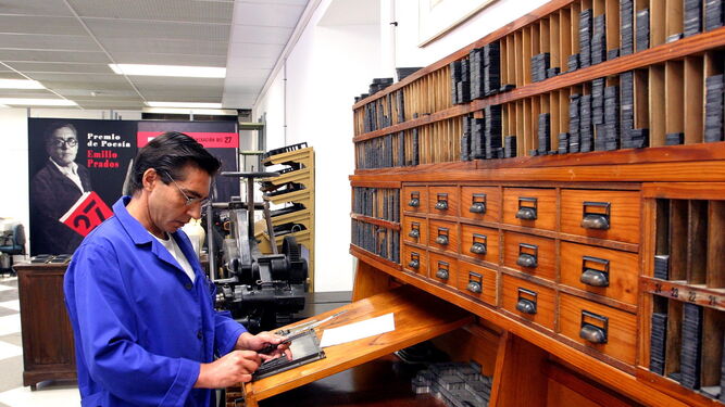La imprenta de Manuel Altolaguirre y Emilio Prados fue restaurada en 2005 e instalada en el Centro Cultural Provincial.