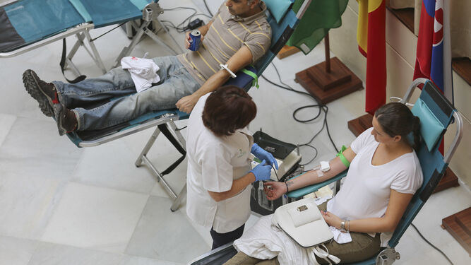 Maratón de donación de sangre en una imagen de archivo.