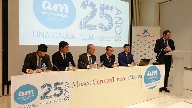 Presentación del proyecto '25 años, una causa. El Autismo', impulsado por la Asociación Autismo Málaga.