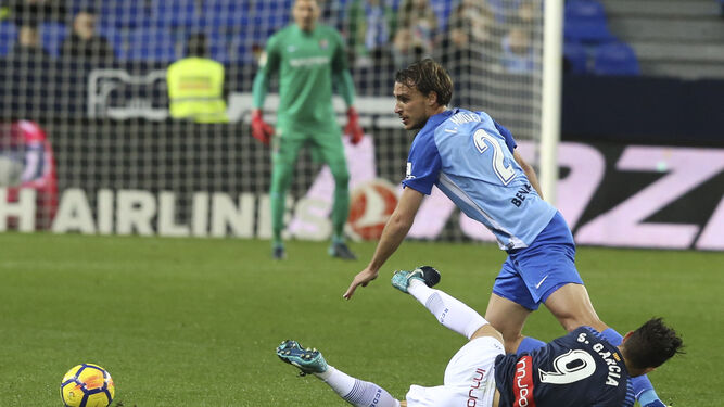 Ignasi Miquel, en el partido contra el Espanyol.