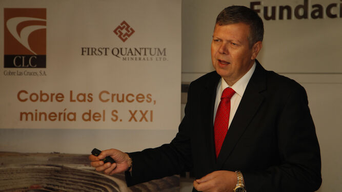 Iain Anderson, nuevo consejero delegado de Cobre Las Cruces, ayer en Sevilla.
