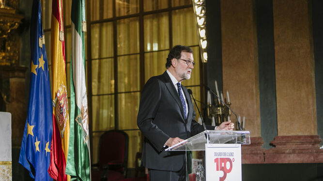 Mariano Rajoy, durante su conferencia.