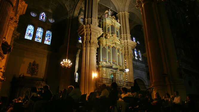 Concierto de órgano en la Catedral de Málaga.