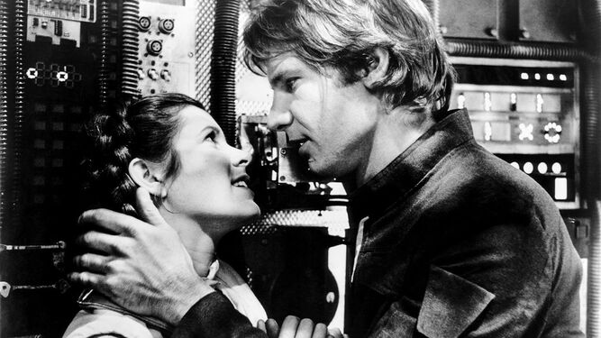 La pareja tan dispar como entrañable formada por Leia Organa y Han Solo.