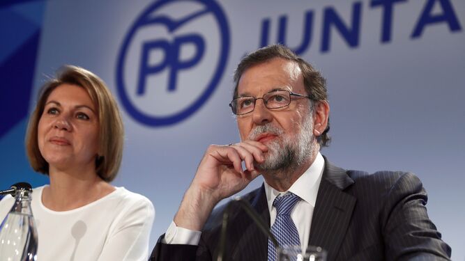 Mariano Rajoy junto a Cospedal
