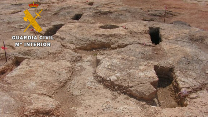 El yacimiento arqueológico de Fuente de Piedra.