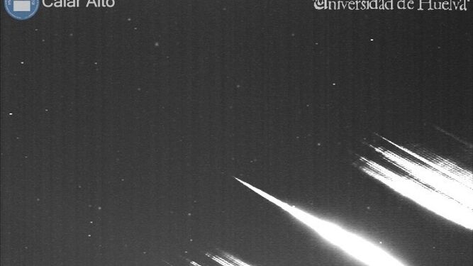 El meteorito detectado por el Observatorio Astronómico Hispano-Alemán de Calar Alto.