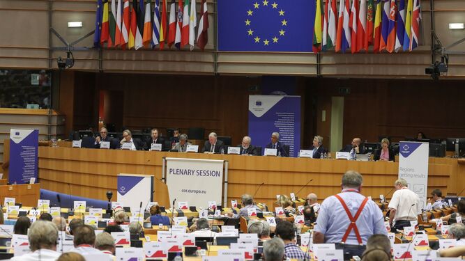 El Parlamento europeo, en plena sesión.