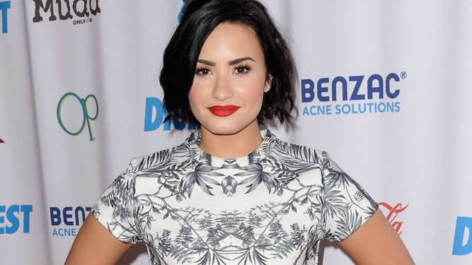 Demi Lovato, de 25 años en la actualidad, en un acto promocional reciente