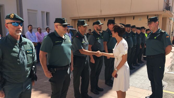 La subdelegada del Gobierno, María Gámez, recibe al nuevo equipo Roca de la Axarquía