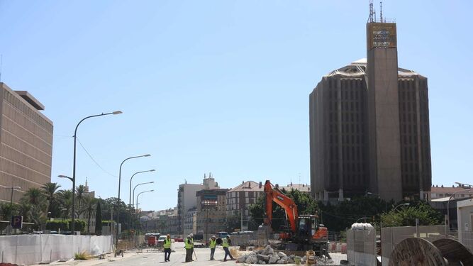 Imágenes de la reanudación de las obras del Metro en el tramo Guadalmedina-Atarazanas