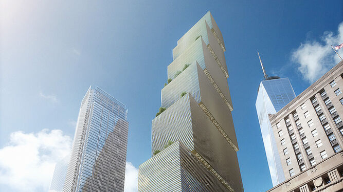 Torre de 80 plantas en el proyecto Two World Trade Center, de BIG.