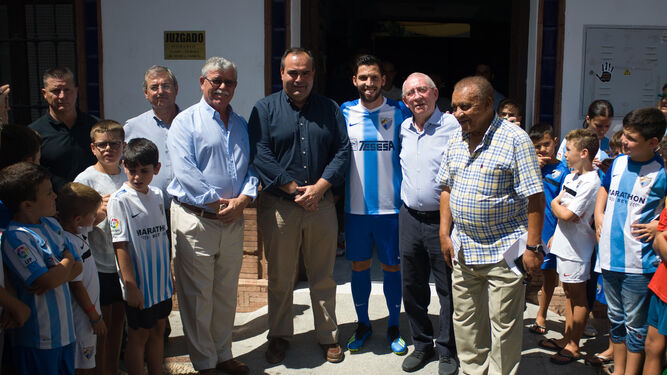 Pacheco posa junto a Martín Aguilar, Francisco Vargas, Antonio Benítez y Ben Barek.
