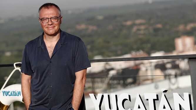 El director y guionista Daniel Monzón (Palma de Mallorca, 1968), ayer en la presentación de su nueva película en Madrid.