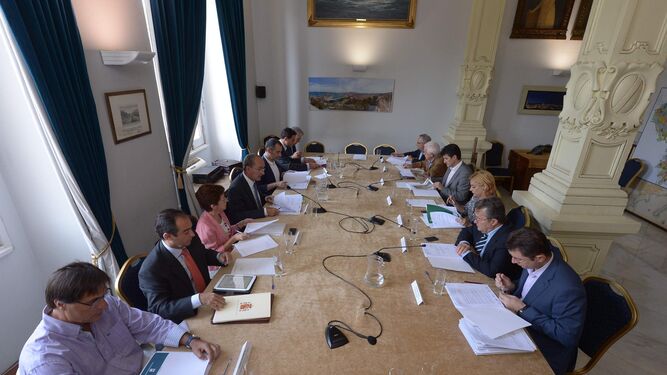 Última reunión del consorcio del Auditorio de Málaga, celebrada en junio de 2013.