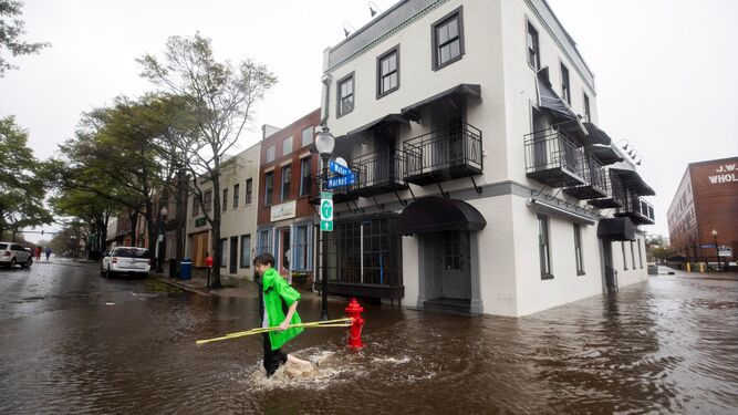 Inundaciones en Wilmington, Carolina del Norte