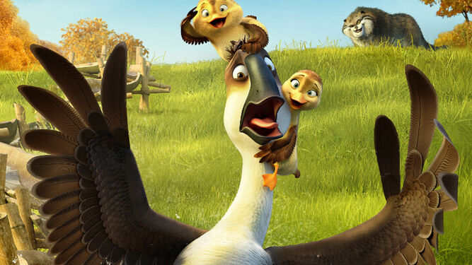 Una imagen del film de animación 'Al aire, patos'.