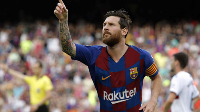 Un fotomontaje de Messi con la camiseta a cuadros