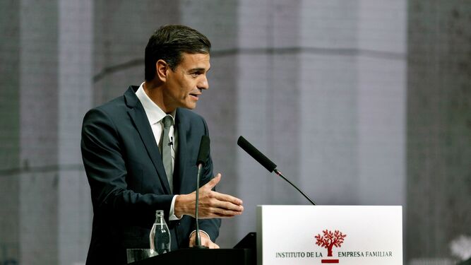 Pedro Sánchez interviene en la clausura del XXI Congreso de la Empresa Familiar, en Valencia,