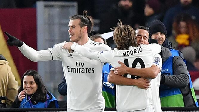 Las im&aacute;genes de la Roma-Real Madrid