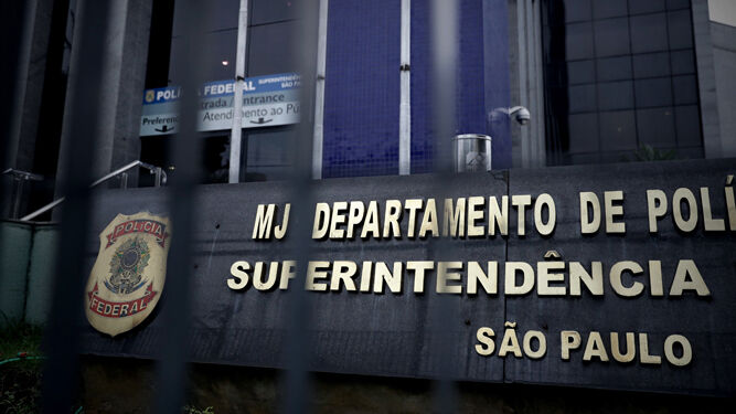 Vista general de la sede de la Policía Federal en Sao Paulo.