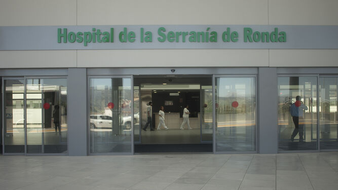 Entrada del hospital de Ronda.