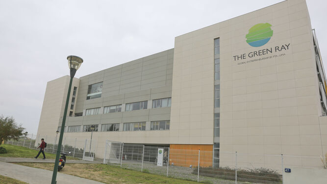 El edificio de El Rayo Verde en la ampliación del Campus de Teatinos.