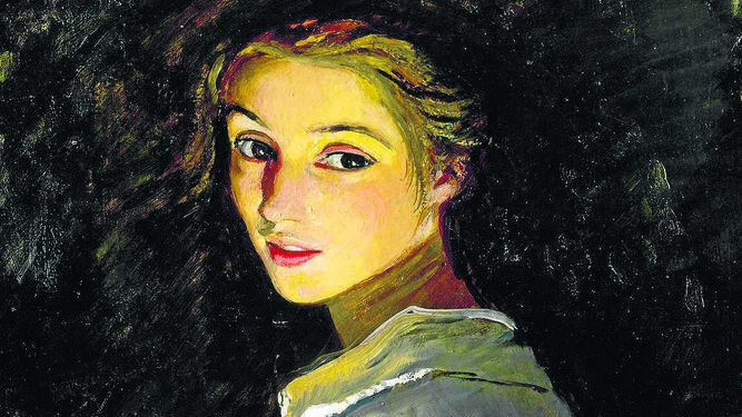 Detalle de 'Estudio de muchacha' (1902), de Zinaida Serebriakova.