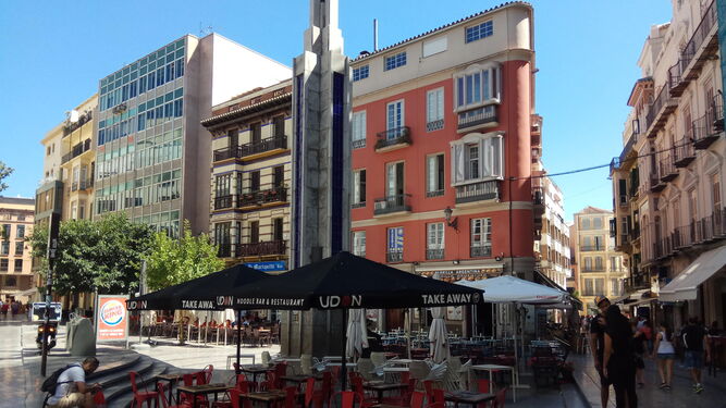 Imagen de archivo de varias terrazas en el entorno de la Plaza Uncibay.