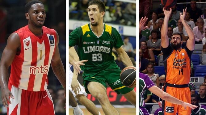 Ragland (Estrella Roja), Bouteille (Limoges) y Dubljevic (Valencia Basket)