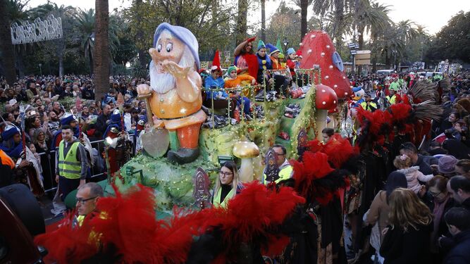 Fotos de la Cabalgata de Reyes en Málaga capital.