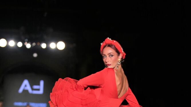 &Aacute;ngeles Fern&aacute;ndez, fotos del desfile en We Love Flamenco 2019