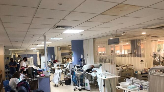 Una de las zonas de las Urgencias del Hospital Clínico.