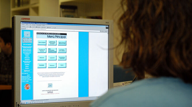 Imagen de archivo de la web de la Agencia de Protección de Datos.