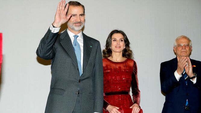 Los reyes Felipe VI y Letizia, en un acto.
