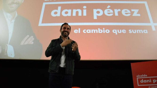 Daniel Pérez, este domingo, tras la presentación del vídeo.
