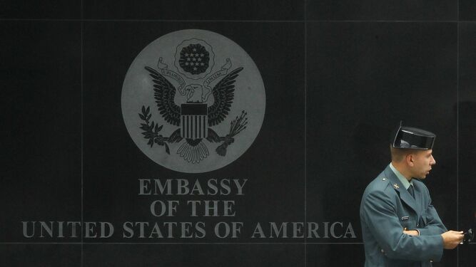 La Embajada de EEUU en España, que ha emitido la alerta de seguridad.